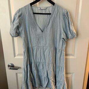 Zara Light Blue Women's Dress
